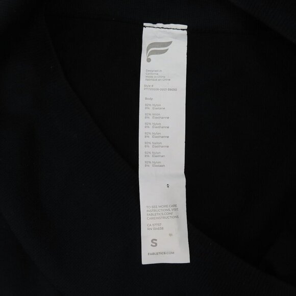 Fabletics Women Small Solid Black Perforated Calf Seamless Leggings PT1720206 - Picture 9 of 13